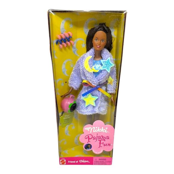 NEW Barbie Nikki Pajama Fun Teen Slumber Party Doll Friend Skipper Mattel 1999 - Picture 1 of 5